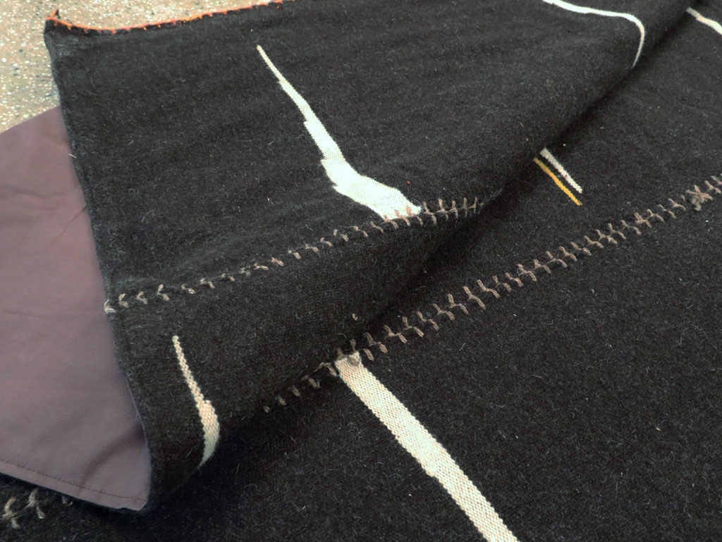 Contemporary Persian Flatweave Kilim Room Size Carpet, No.28561 - Gss