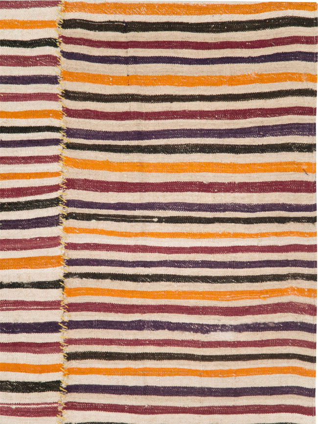 Vintage Persian Flatweave Kilim, No.28564 - Gss