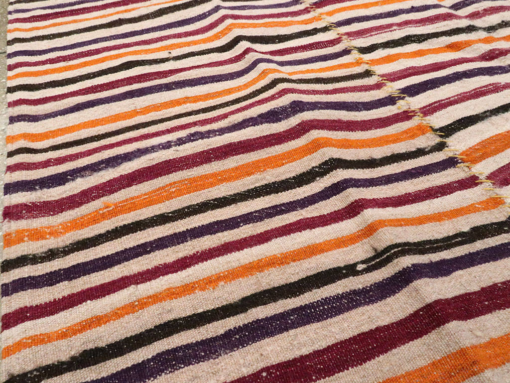Vintage Persian Flatweave Kilim, No.28564 - Gss