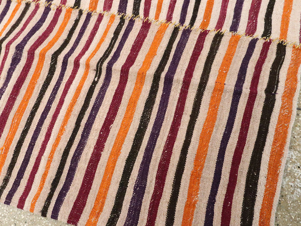 Vintage Persian Flatweave Kilim, No.28564 - Gss