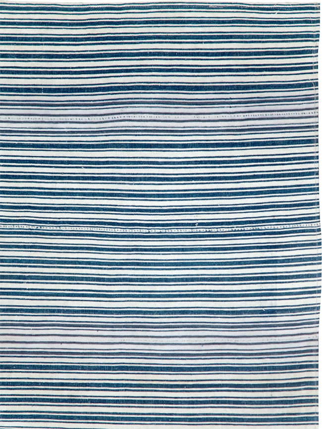 Vintage Persian Flatweave Kilim Square Accent Carpet, No.28569 - Gss