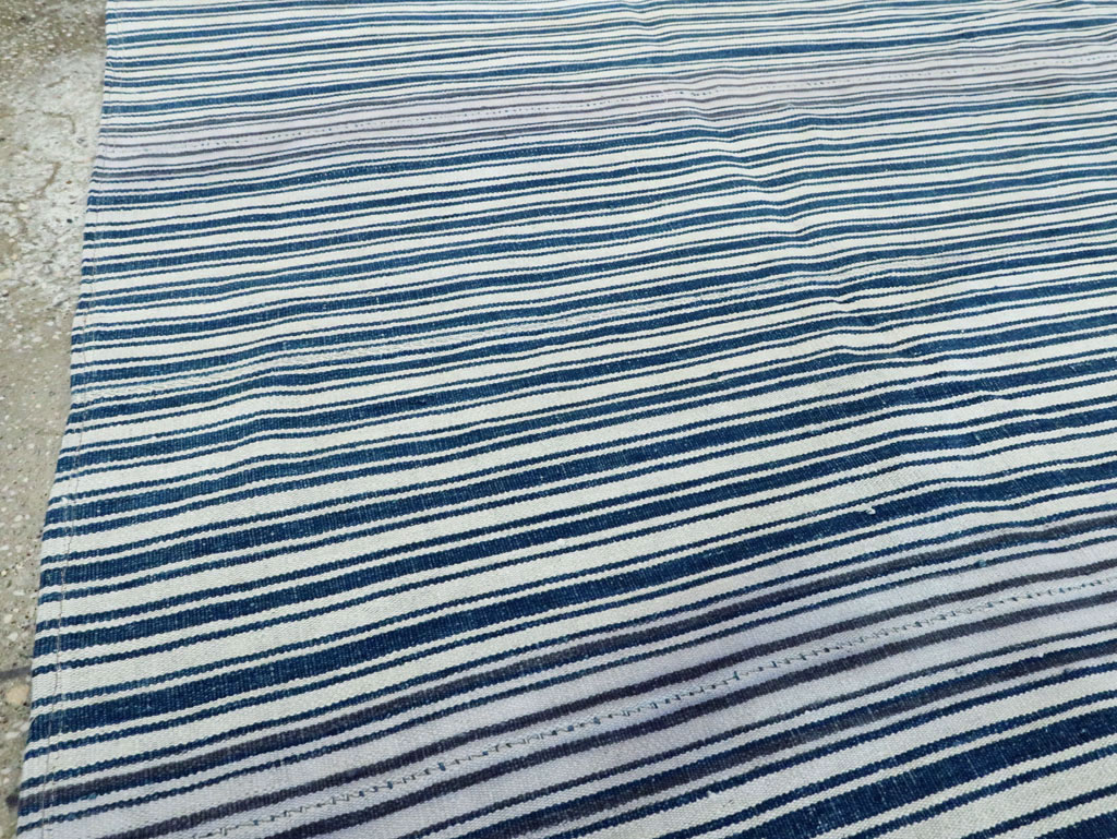 Vintage Persian Flatweave Kilim Square Accent Carpet, No.28569 - Gss