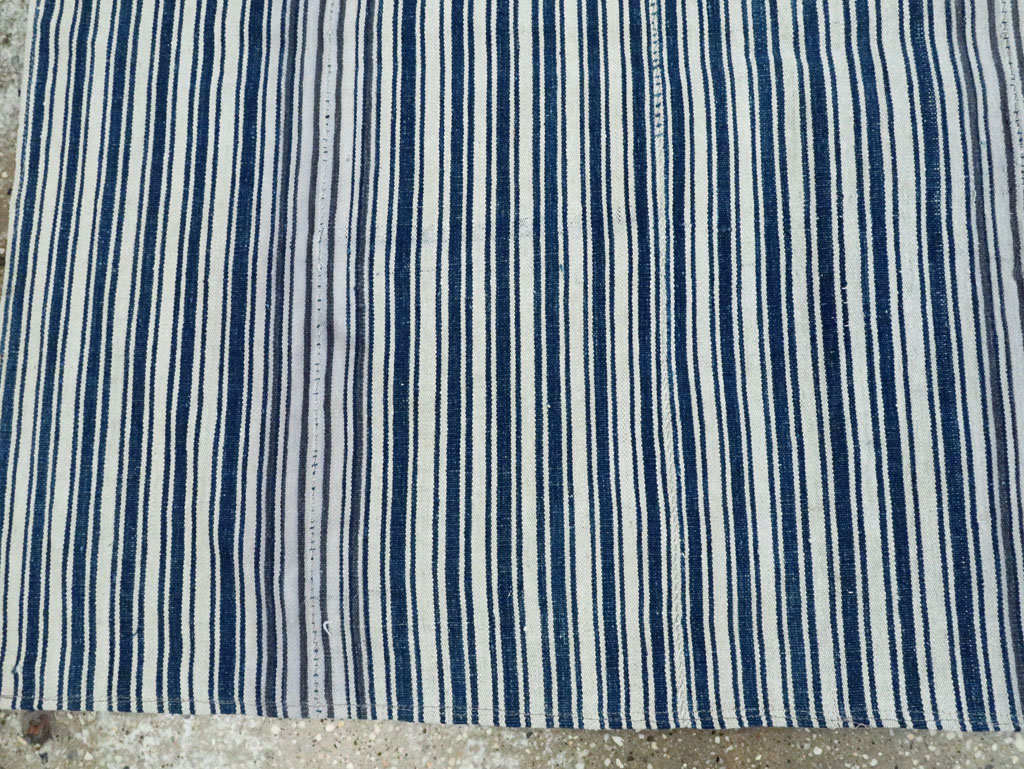 Vintage Persian Flatweave Kilim Square Accent Carpet, No.28569 - Gss