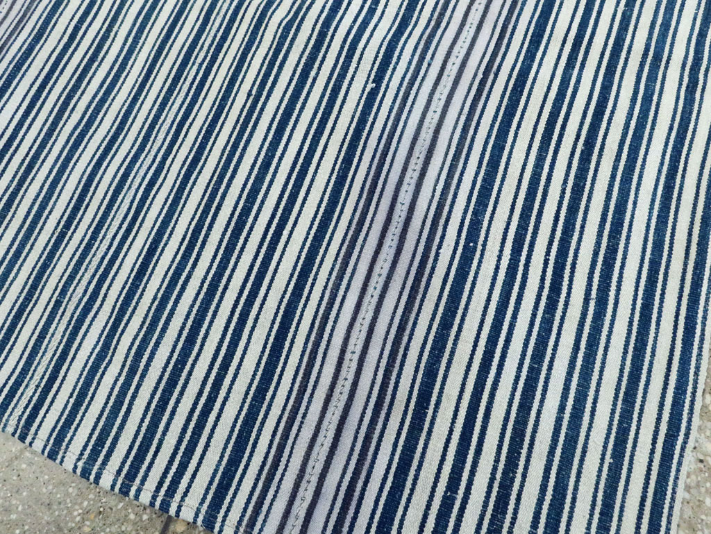 Vintage Persian Flatweave Kilim Square Accent Carpet, No.28569 - Gss