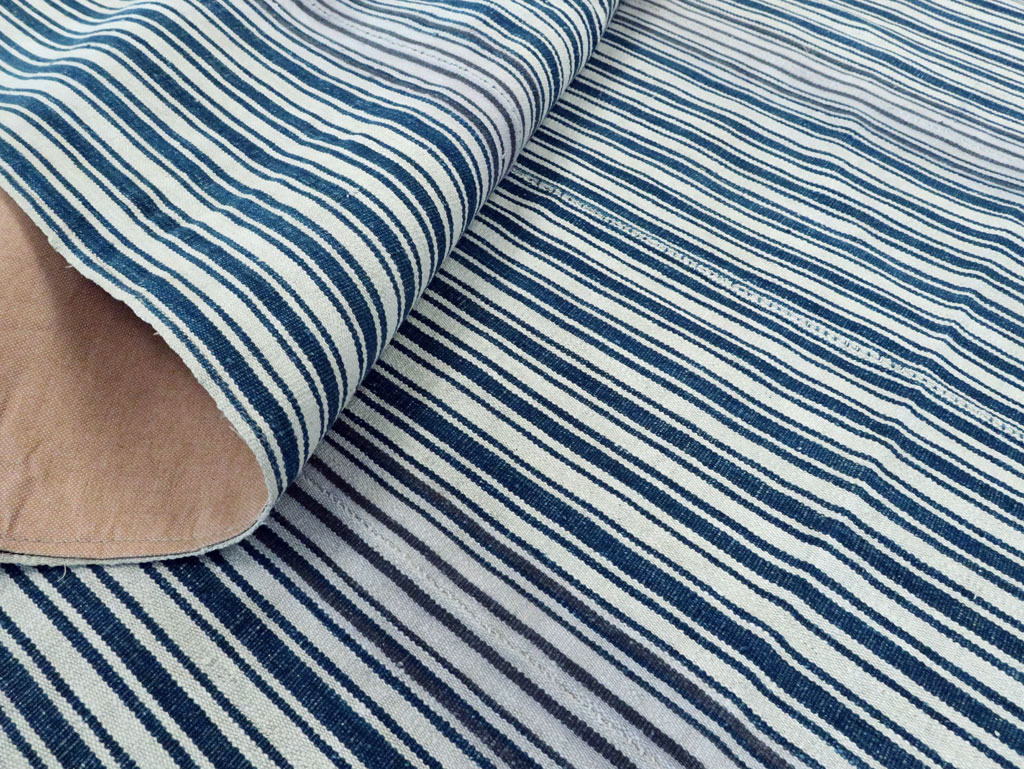 Vintage Persian Flatweave Kilim Square Accent Carpet, No.28569 - Gss