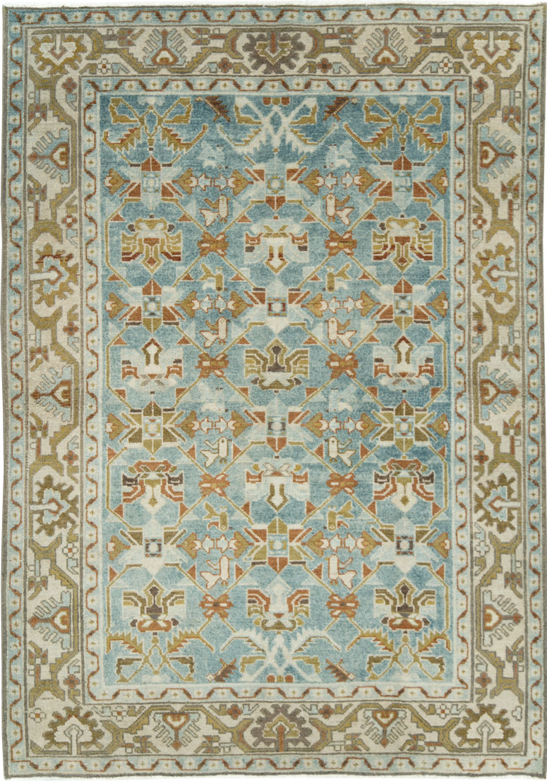 Vintage Persian Malayer Accent Rug, No.28572 - Gss