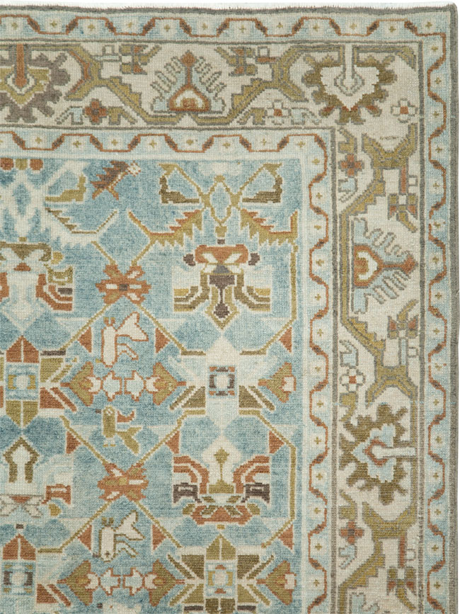 Vintage Persian Malayer Accent Rug, No.28572 - Gss