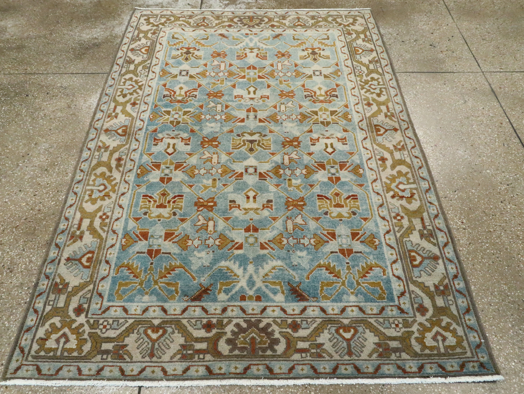 Vintage Persian Malayer Accent Rug, No.28572 - Gss