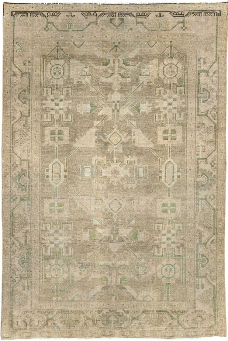 Vintage Persian Malayer Accent Rug, No.28573 - Gss