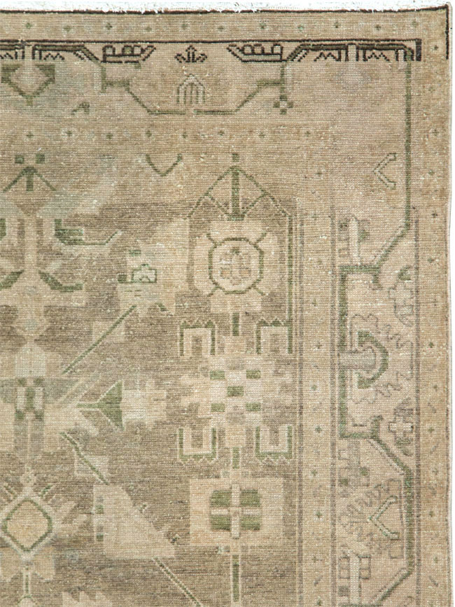 Vintage Persian Malayer Accent Rug, No.28573 - Gss