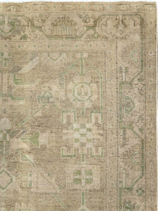 Vintage Persian Malayer Accent Rug, No.28573 - Gss