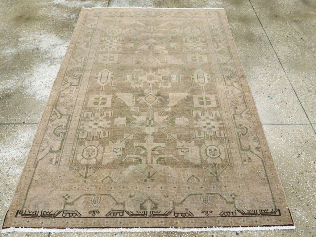 Vintage Persian Malayer Accent Rug, No.28573 - Gss