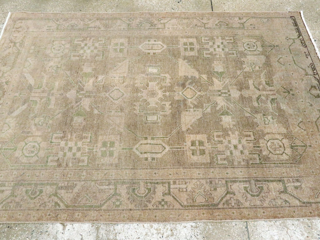 Vintage Persian Malayer Accent Rug, No.28573 - Gss