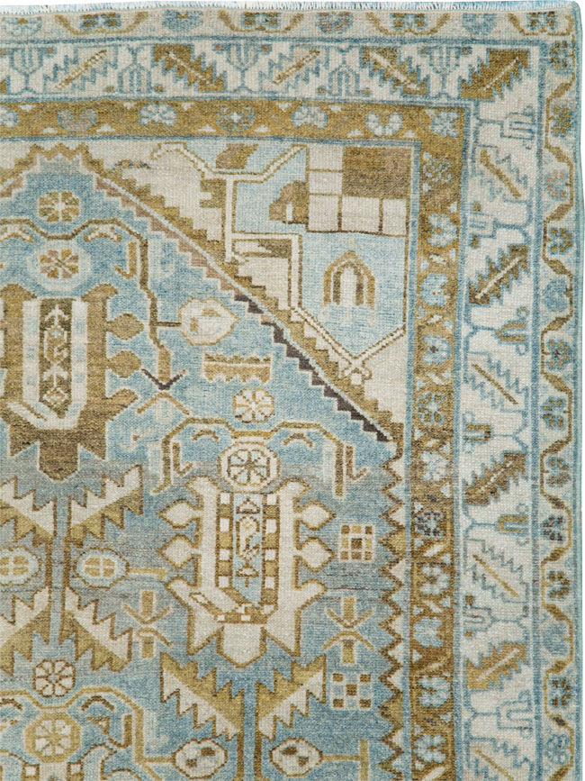 Vintage Persian Malayer Accent Rug, No.28574 - Gss