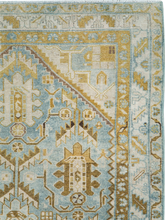 Vintage Persian Malayer Accent Rug, No.28574 - Gss