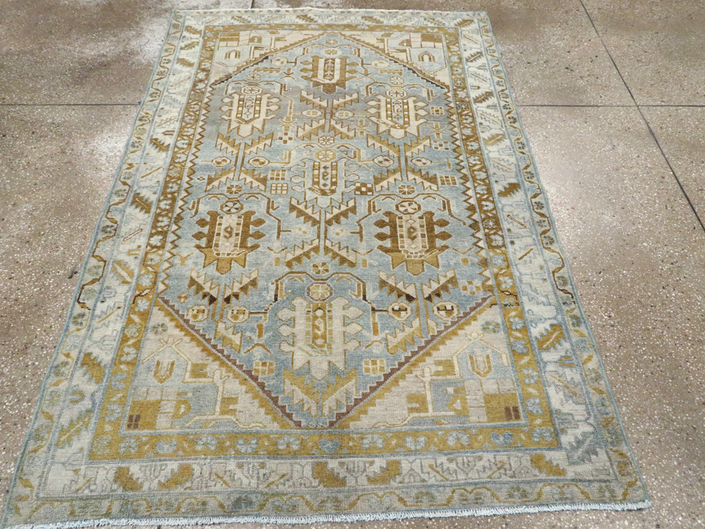 Vintage Persian Malayer Accent Rug, No.28574 - Gss