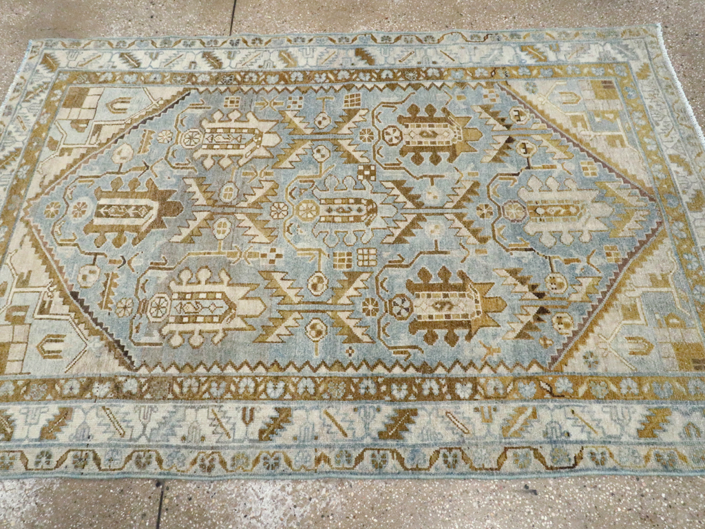 Vintage Persian Malayer Accent Rug, No.28574 - Gss