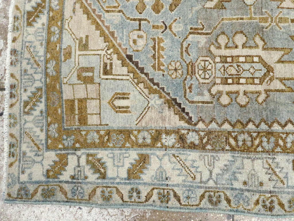 Vintage Persian Malayer Accent Rug, No.28574 - Gss