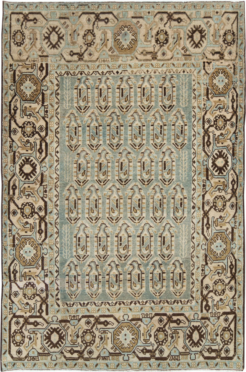 Vintage Persian Malayer Accent Rug, No.28577 - Gss