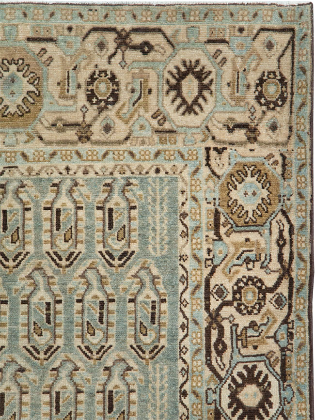 Vintage Persian Malayer Accent Rug, No.28577 - Gss