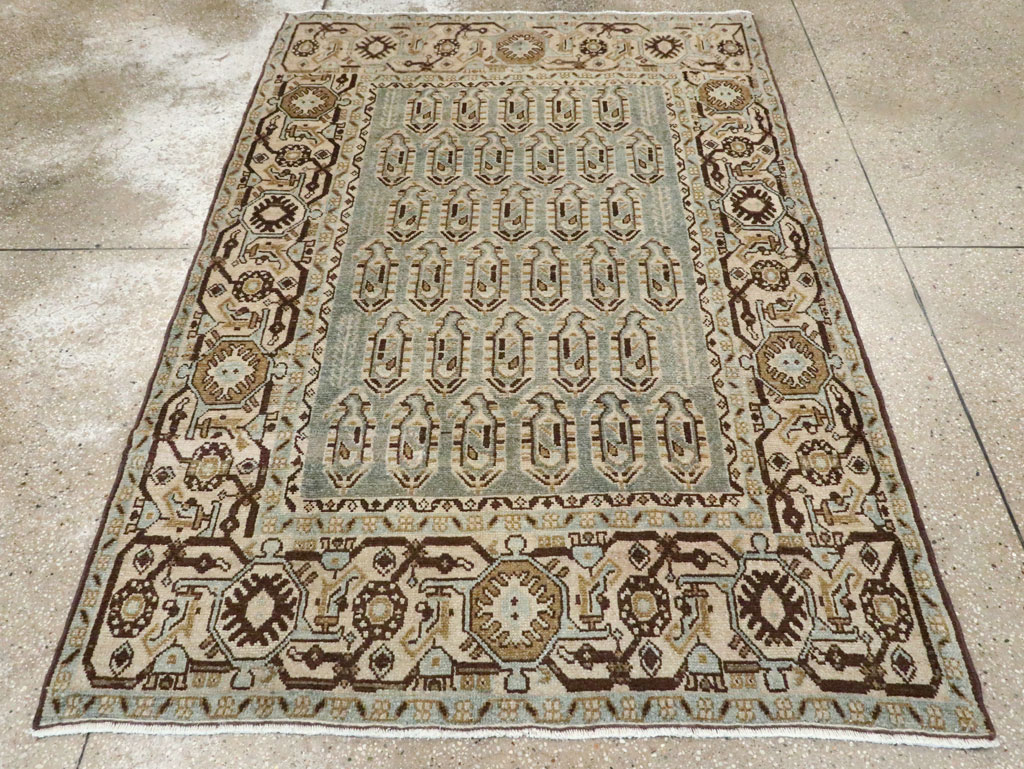 Vintage Persian Malayer Accent Rug, No.28577 - Gss