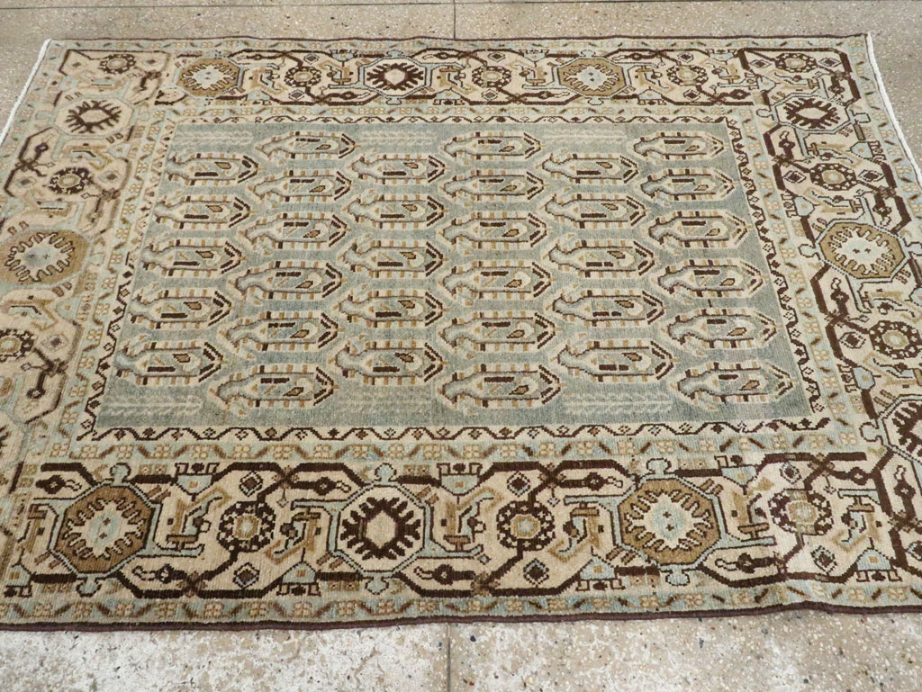 Vintage Persian Malayer Accent Rug, No.28577 - Gss