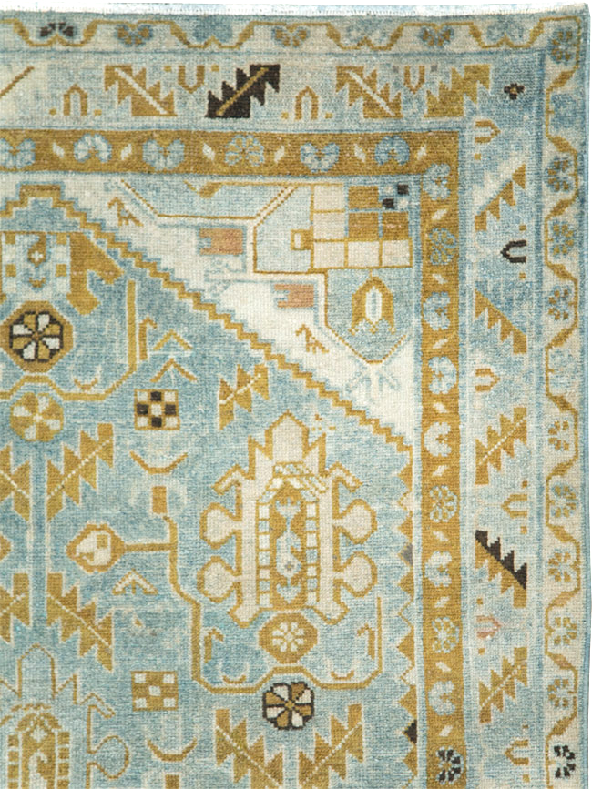 Vintage Persian Malayer Accent Rug, No.28578 - Gss