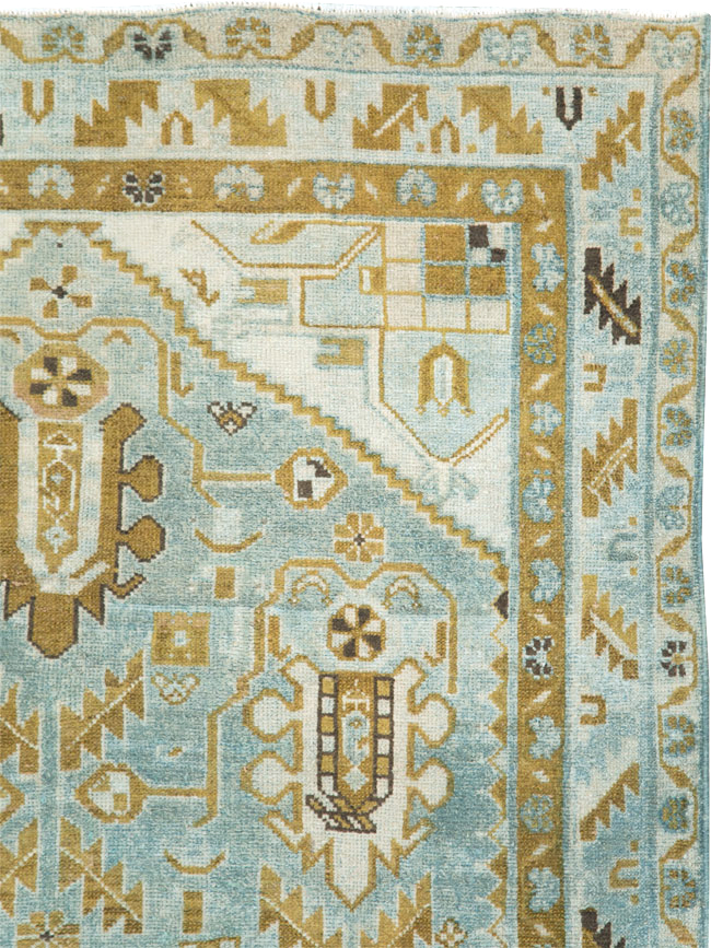 Vintage Persian Malayer Accent Rug, No.28578 - Gss