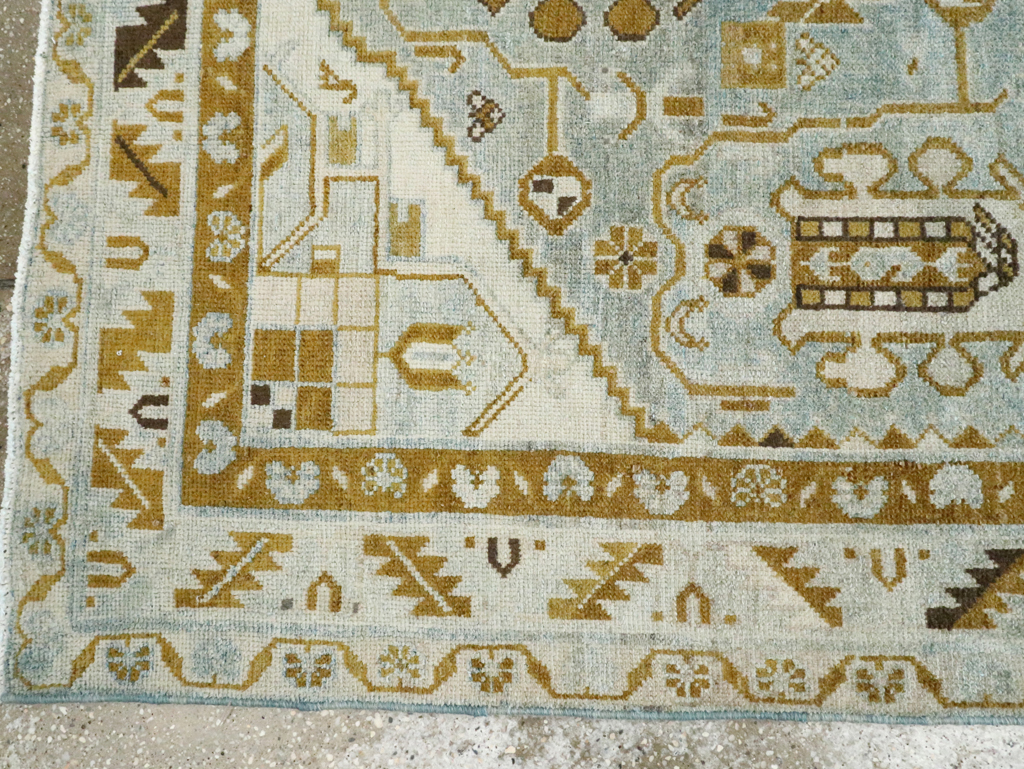 Vintage Persian Malayer Accent Rug, No.28578 - Gss