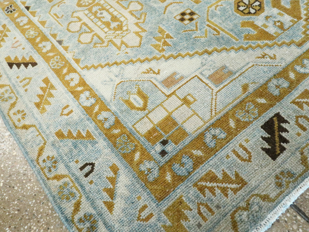 Vintage Persian Malayer Accent Rug, No.28578 - Gss