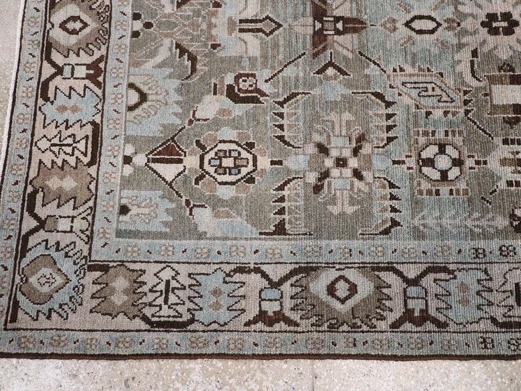 Vintage Persian Malayer Accent Rug, No.28579 - Gss