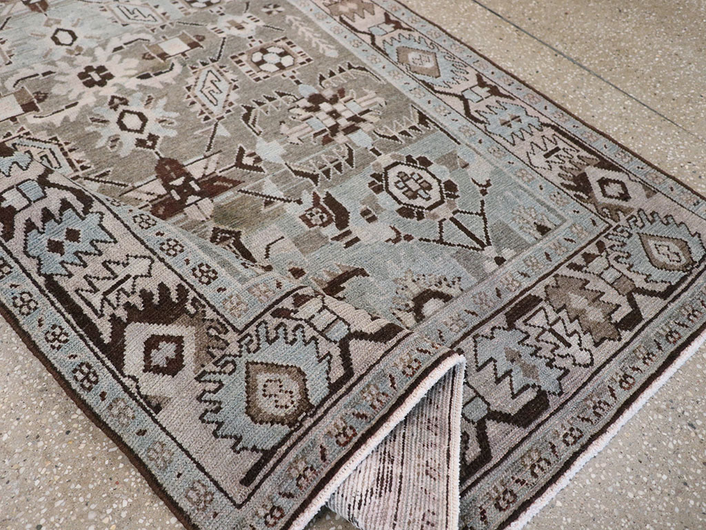 Vintage Persian Malayer Accent Rug, No.28579 - Gss