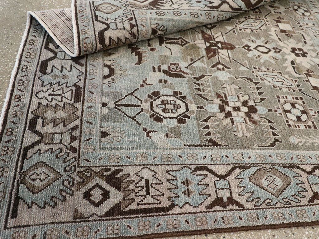 Vintage Persian Malayer Accent Rug, No.28579 - Gss