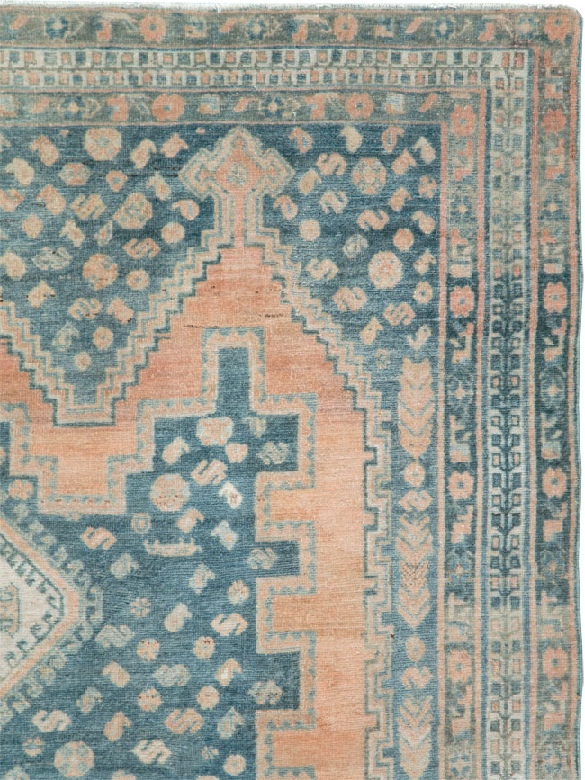 Vintage Persian Afshar Accent Rug, No.28582 - Gss