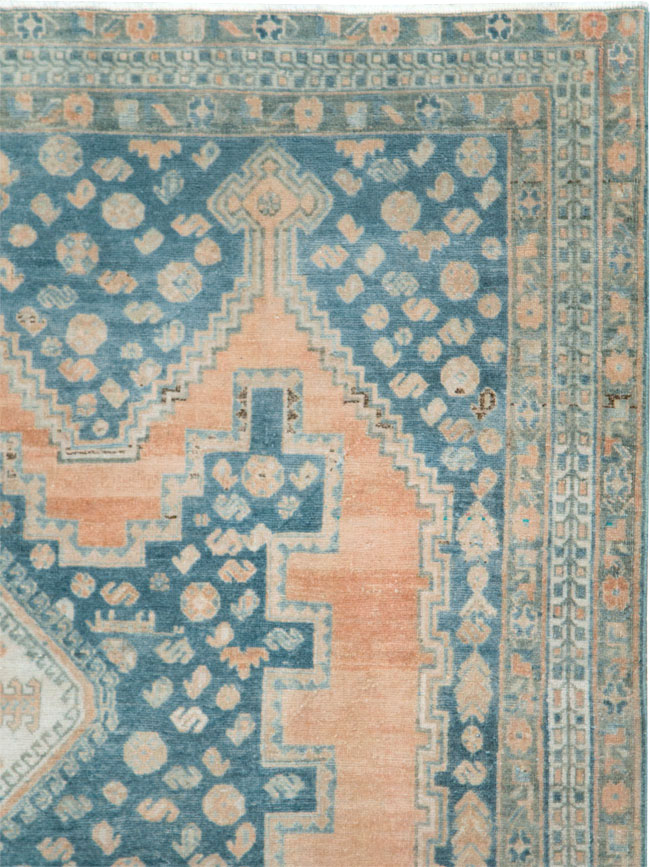 Vintage Persian Afshar Accent Rug, No.28582 - Gss