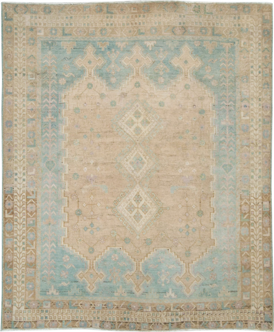 Vintage Persian Afshar Tribal Accent Rug, No.28583 - Gss