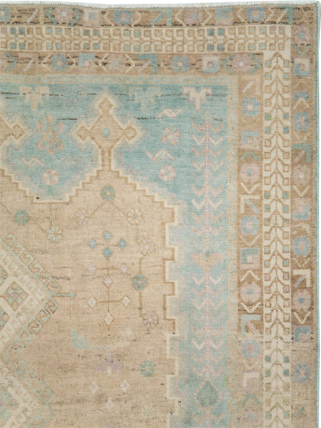 Vintage Persian Afshar Tribal Accent Rug, No.28583 - Gss