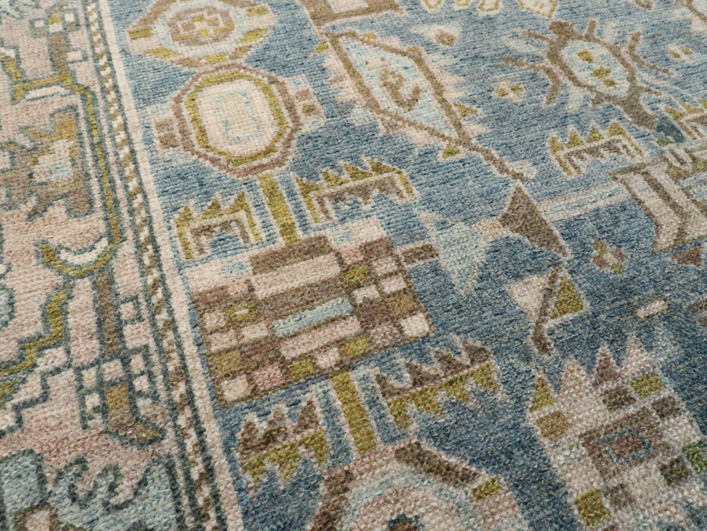 Vintage Persian Malayer Throw Rug, No.28584 - Gss