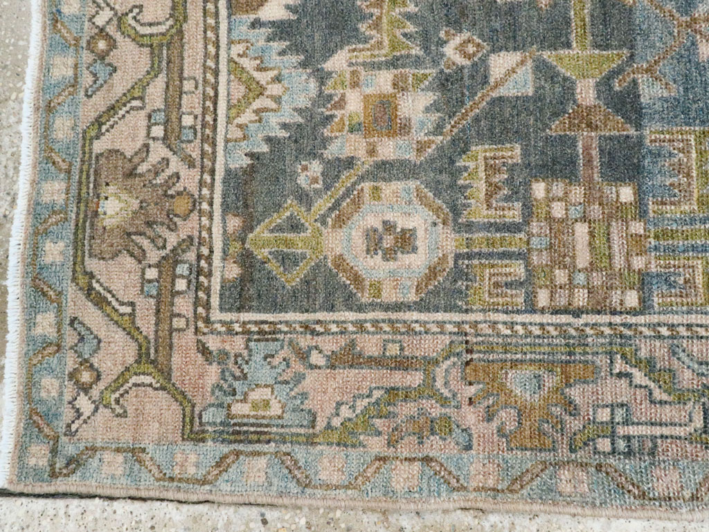 Vintage Persian Malayer Throw Rug, No.28584 - Gss