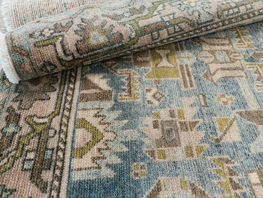 Vintage Persian Malayer Throw Rug, No.28584 - Gss