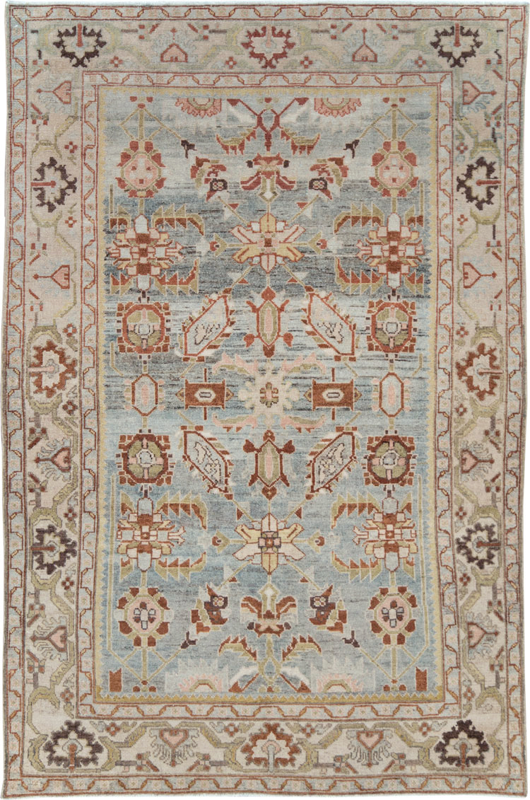 Vintage Persian Malayer Accent Rug, No.28585 - Gss