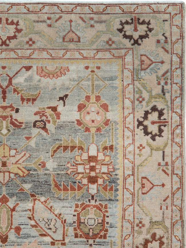 Vintage Persian Malayer Accent Rug, No.28585 - Gss
