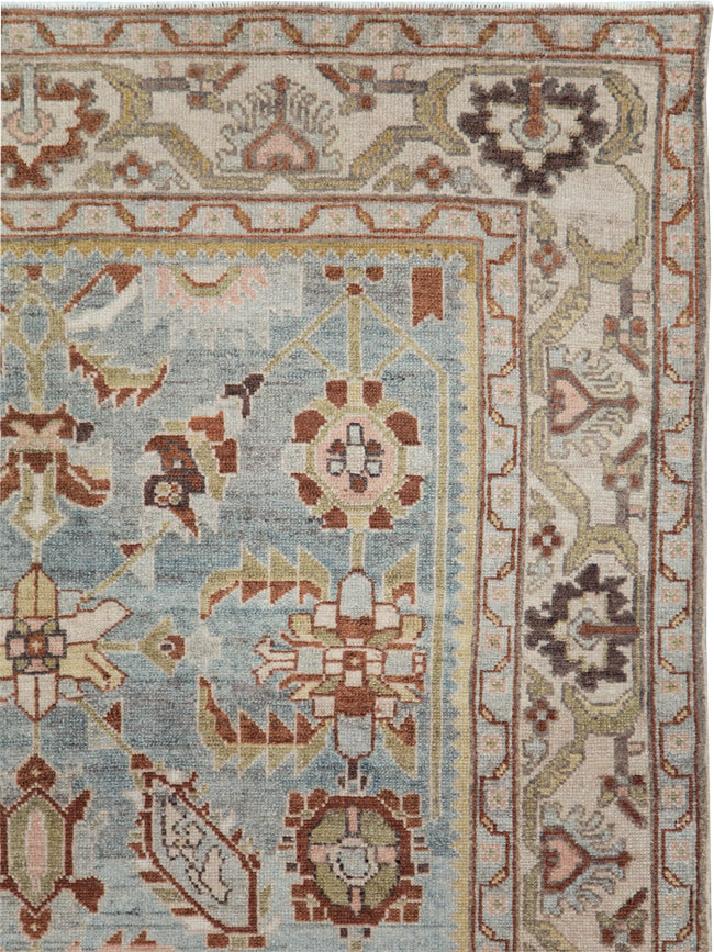 Vintage Persian Malayer Accent Rug, No.28585 - Gss