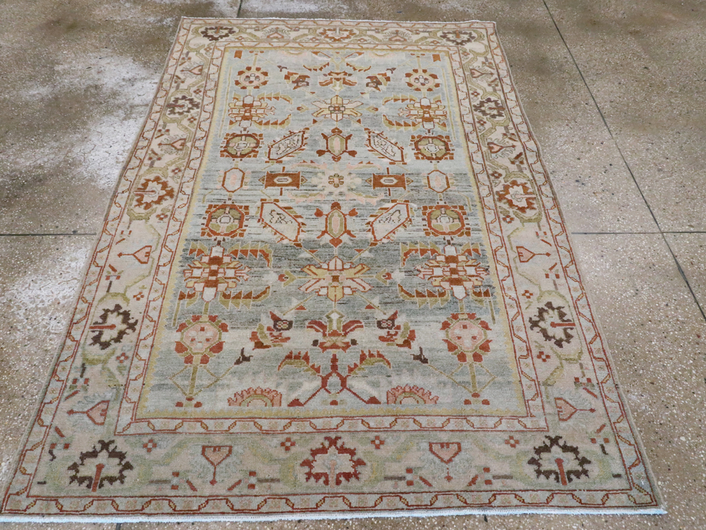 Vintage Persian Malayer Accent Rug, No.28585 - Gss