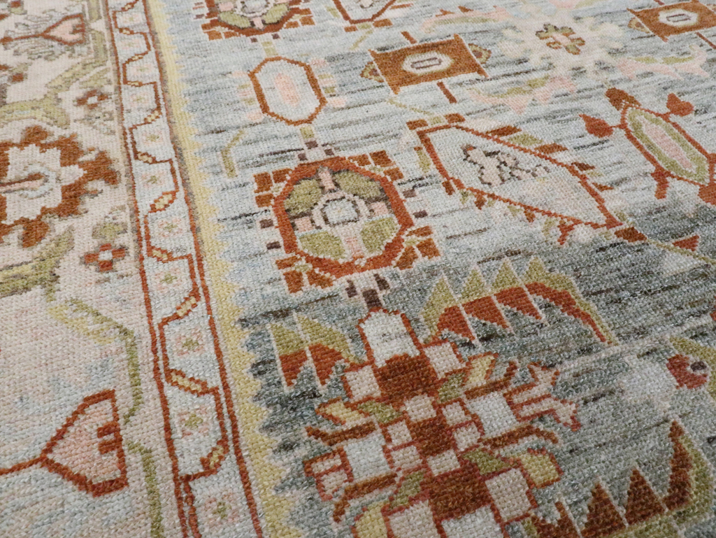 Vintage Persian Malayer Accent Rug, No.28585 - Gss