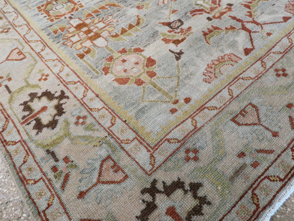 Vintage Persian Malayer Accent Rug, No.28585 - Gss