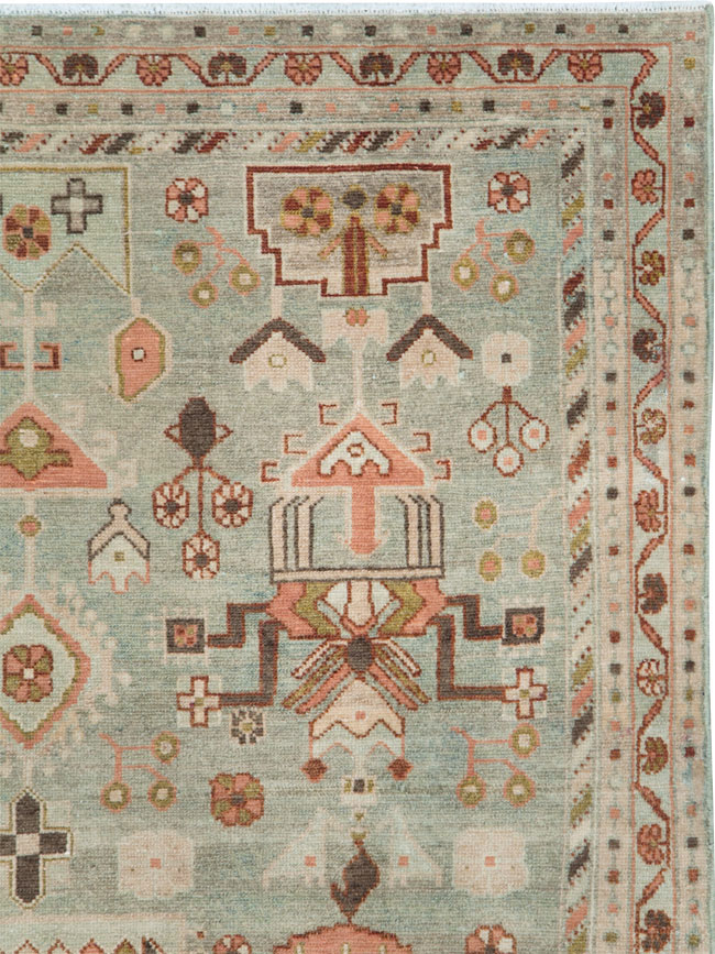 Vintage Persian Malayer Accent Rug, No.28586 - Gss