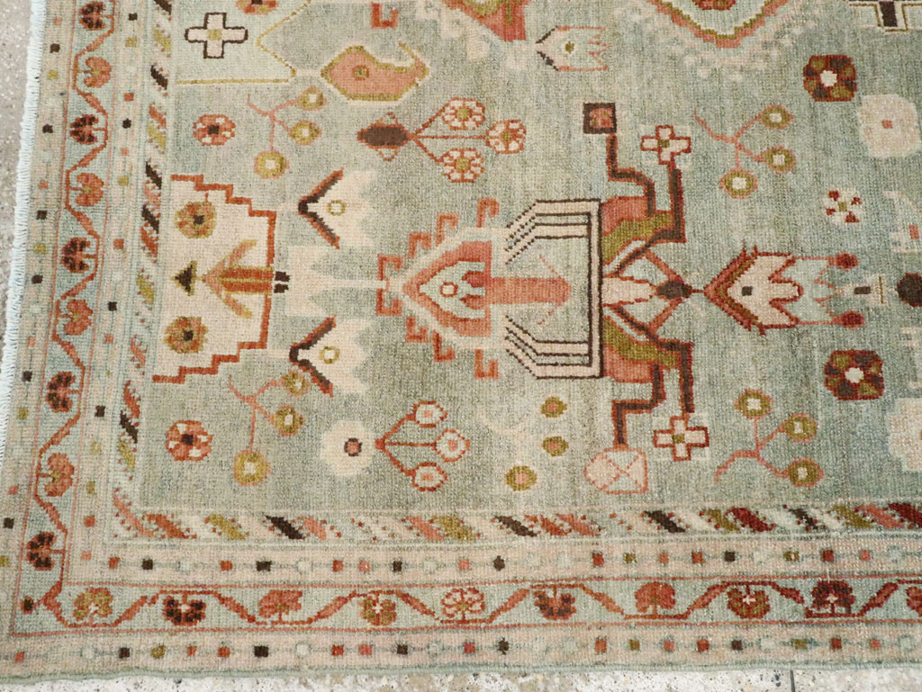 Vintage Persian Malayer Accent Rug, No.28586 - Gss