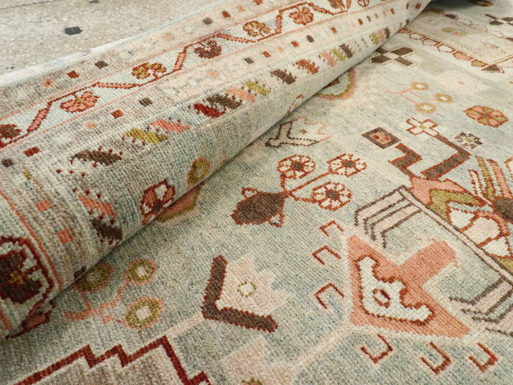 Vintage Persian Malayer Accent Rug, No.28586 - Gss