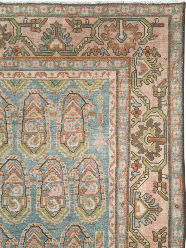 Vintage Persian Malayer Accent Rug, No.28587 - Gss